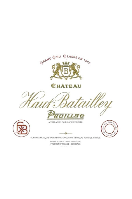 シャトー・オー・バタイェ(Château Haut Batailley) 1968
