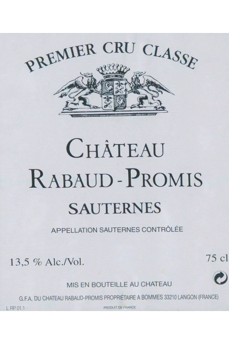 シャトー・ラボー・プロミ(CHÂTEAU RABAUD PROMIS) 1975