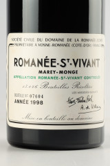 ドメーヌ・ド・ラ・ロマネ・コンティ(DOMAINE DE LA ROMANEE CONTI) マレ・モンジュ 1998
