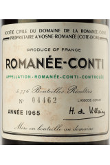 ドメーヌ ド ラ ロマネ コンティ(DOMAINE DE LA ROMANEE CONTI) 1965