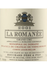 ブシャール・ペール・エ・フィス(BOUCHARD PERE ET FILS) コント・ド・リジェ・ベレール(Comte de Liger-Belair) 2001