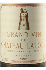 シャトー・ラトゥール(CHÂTEAU LATOUR) 1981