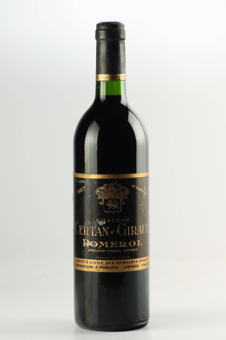 シャトー・セルタン・ジロー(CHÂTEAU CERTAN GIRAUD) 1987
