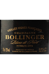 ボランジェ(BOLLINGER) ヴィエイユ・ヴィーニュ・フランセーズ(Vieilles Vignes Françaises) 2002