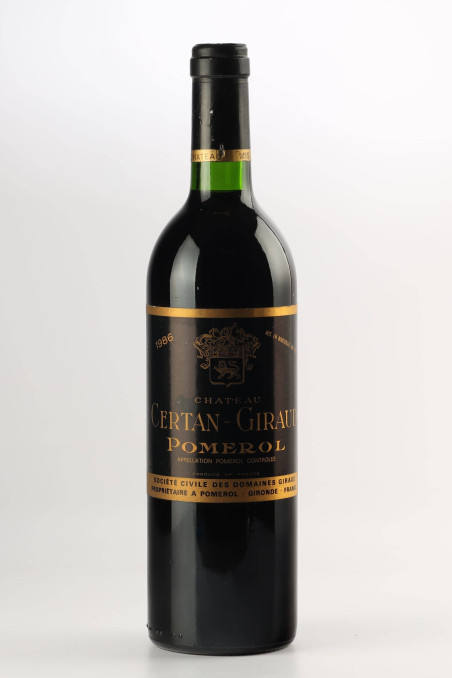 シャトー・セルタン・ジロー(CHÂTEAU CERTAN GIRAUD) 1986