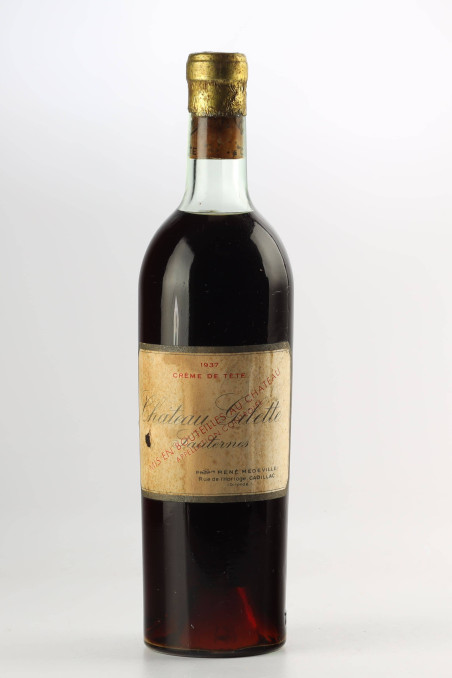 シャトー・ジレット・クレーム・ド・テート(CHÂTEAU GILETTE Crème de Tête) 1937