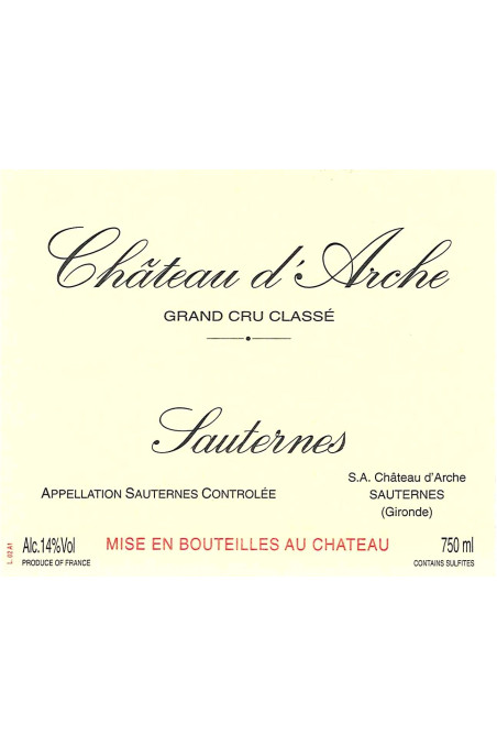 シャトー・ダルシュ(CHÂTEAU D'ARCHE) 1983