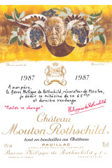 シャトー・ムートン・ロートシルト(CHÂTEAU MOUTON ROTHSCHILD) 1987