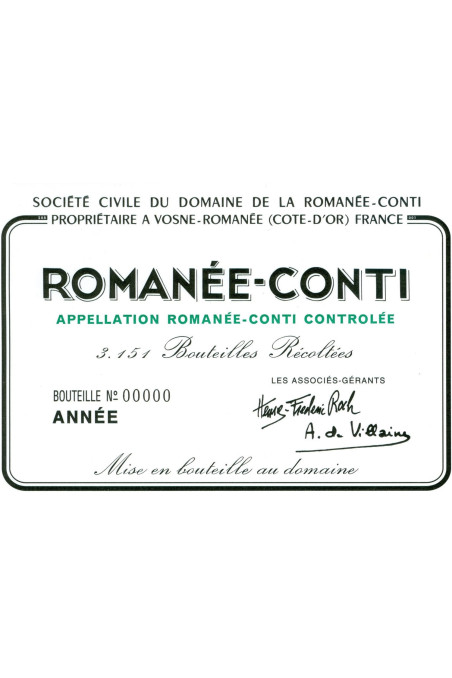 ドメーヌ・ド・ラ・ロマネ・コンティ(Domaine De La Romanee Conti) 1974